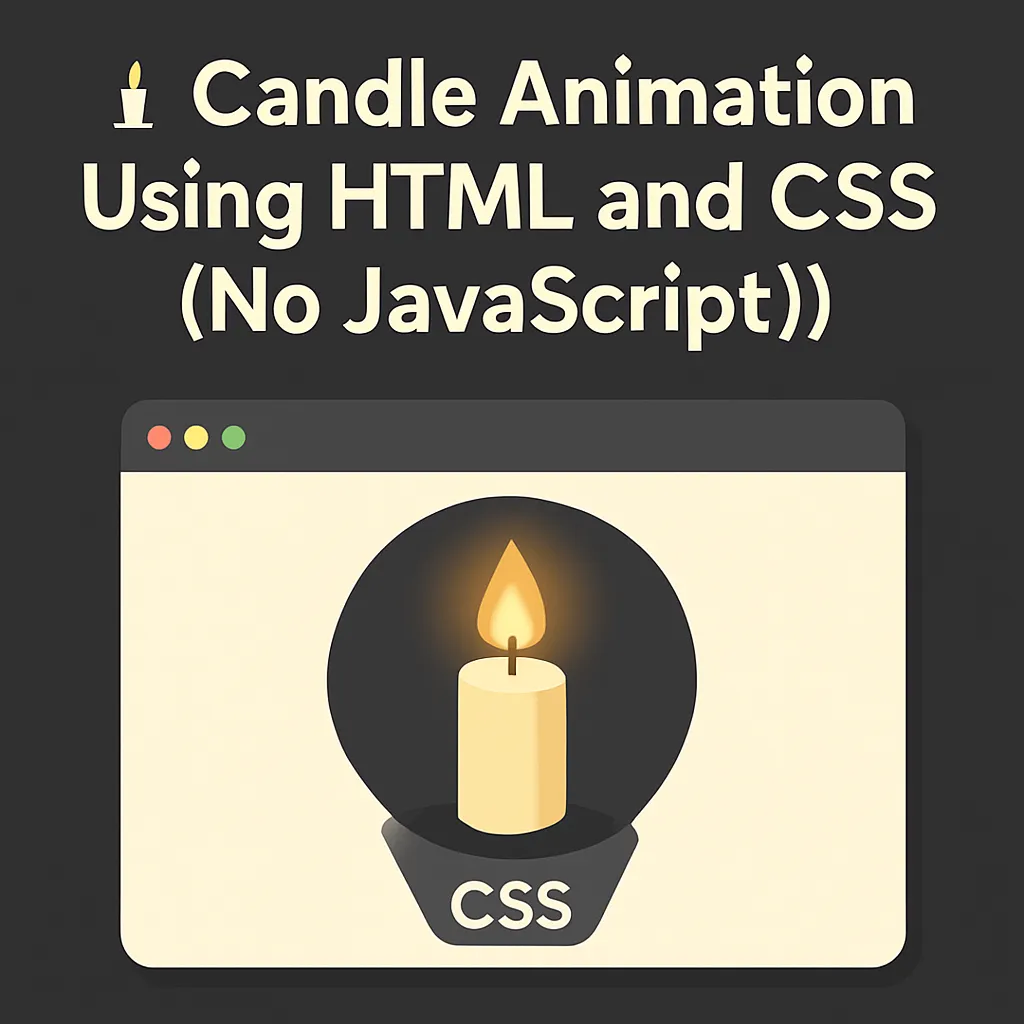 🕯️ Candle Animation Using HTML and CSS (No JavaScript!)