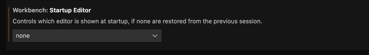 VS Code Settings Menu