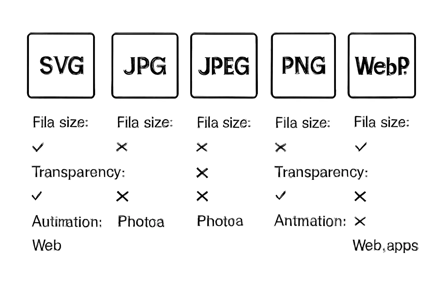 SVG vs JPG vs JPEG vs PNG vs WebP: Which Image Format is Best for Your Website or App?